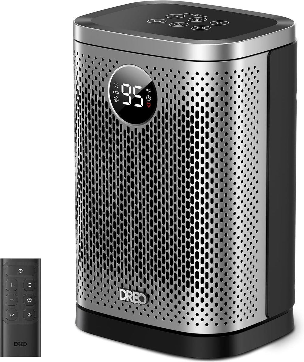 DREO Space Heater for Indoor, Portable Heater, 1500W Compact Ceramic Convecti...