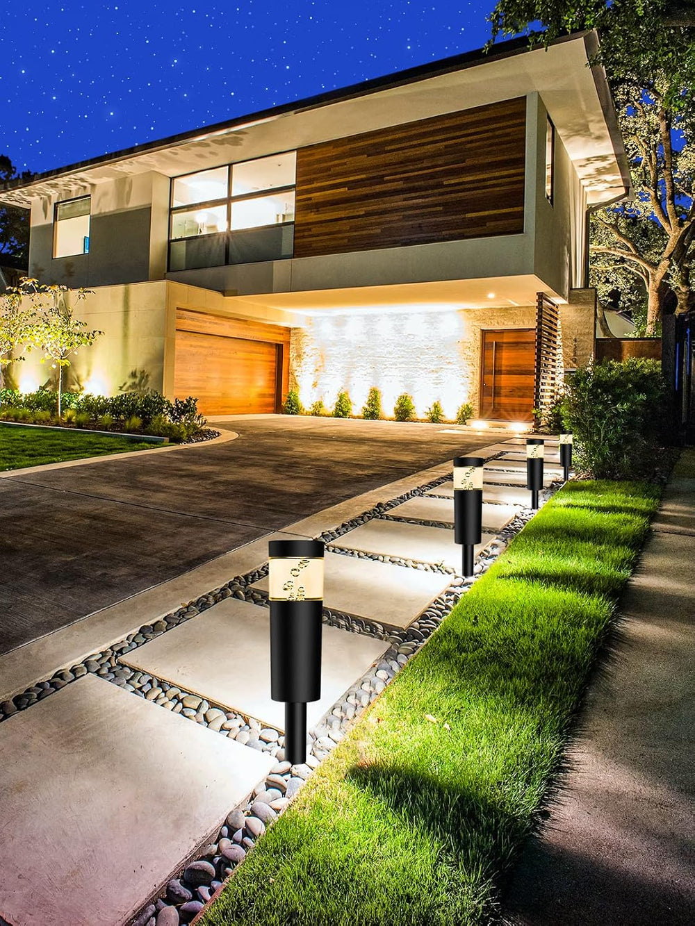 5W Low Voltage Landscape Pathway Lights with Connectors 12V Outdoor Landscape...