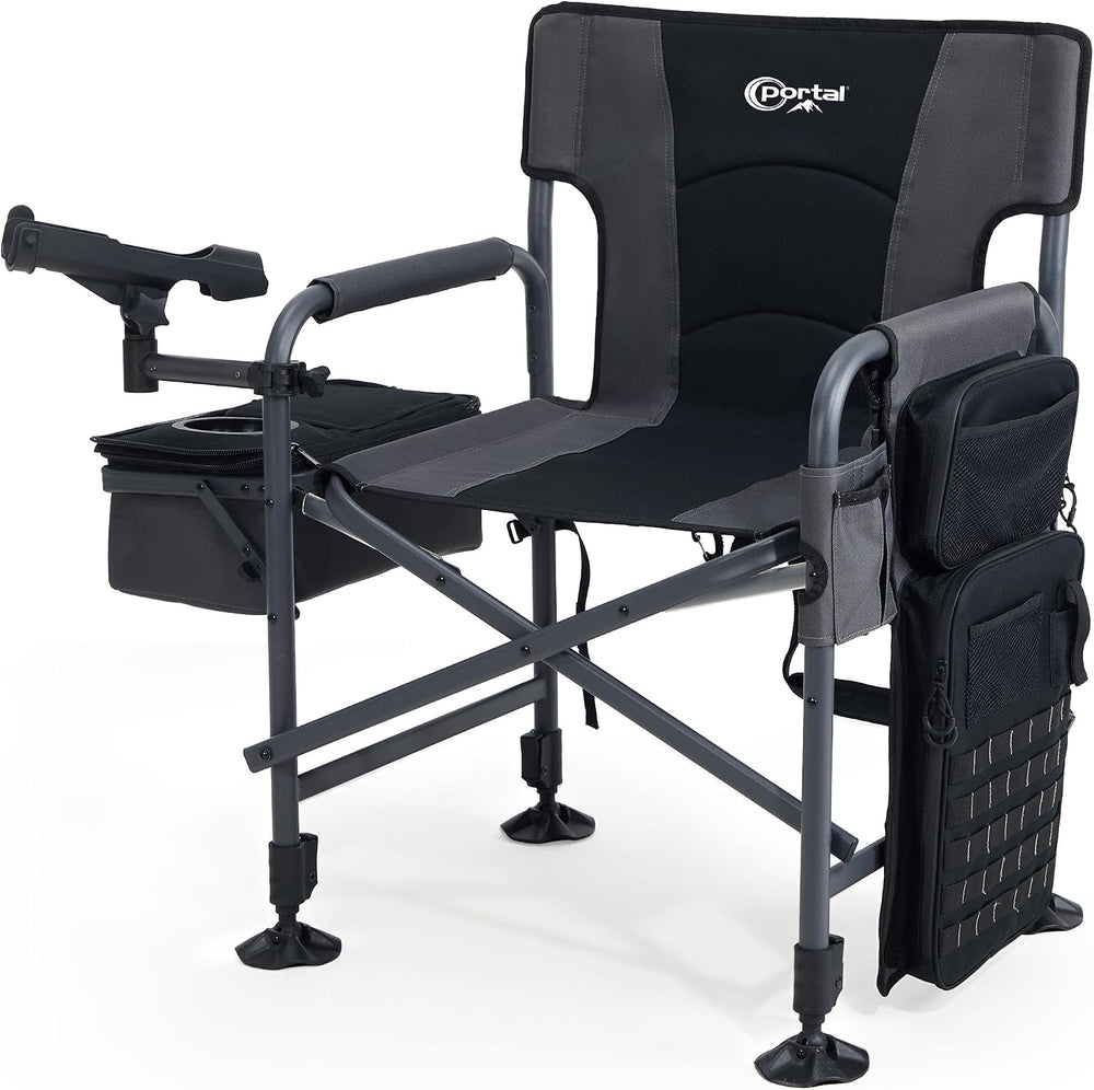 Portal Fishing Chair with Rod Holder,Folding Camping Chair