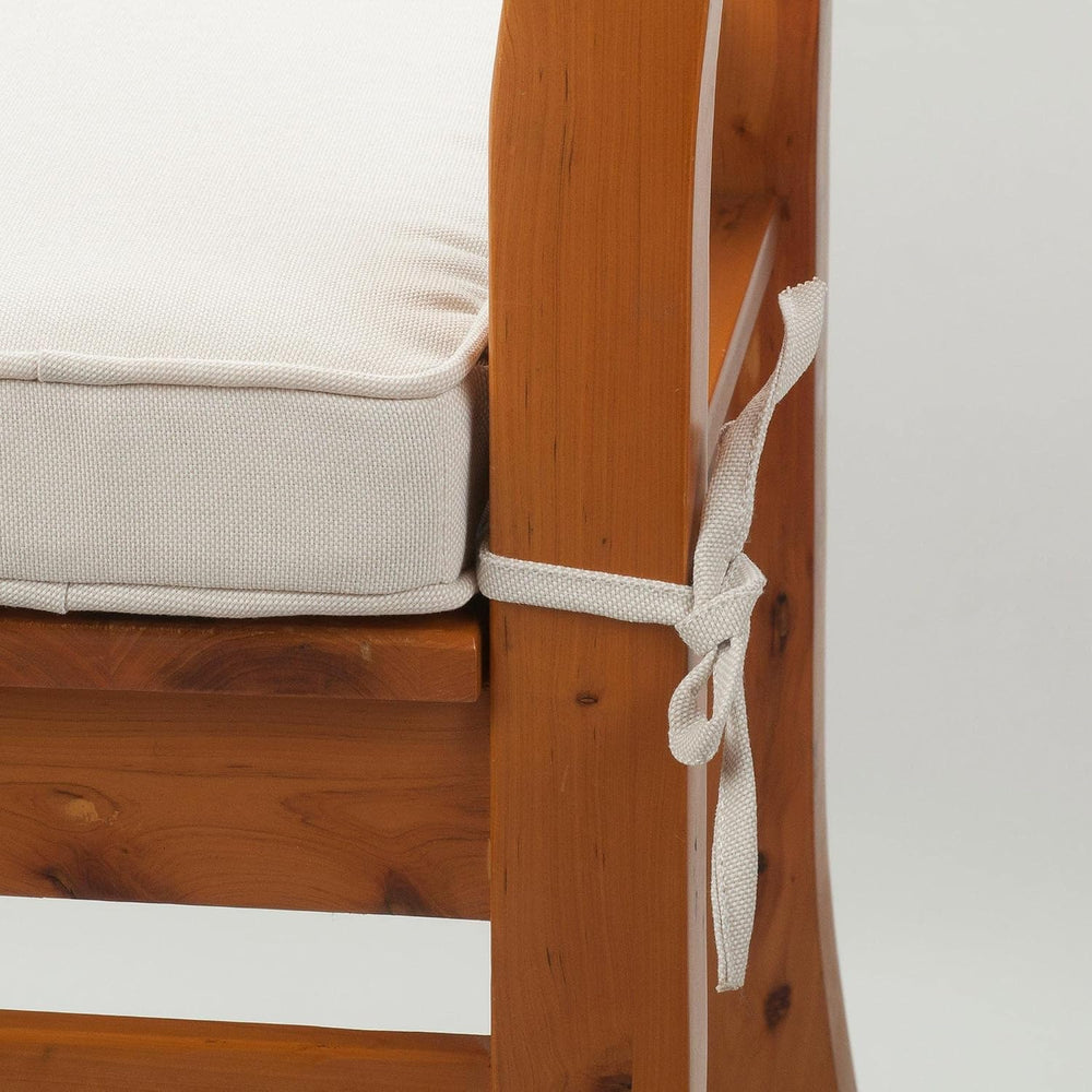 Magpie Fabrics Indoor Outdoor Waterproof Square Chair Cushion, 18 x 18 x 2.5 ...