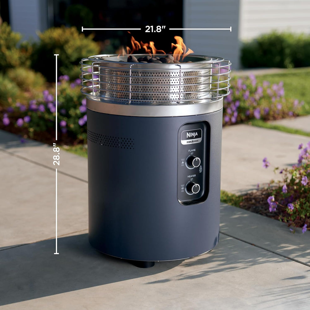 Ninja Fireside360 Fire Pit/Heater, 80,000 BTU, 3 Modes, Cyberspace