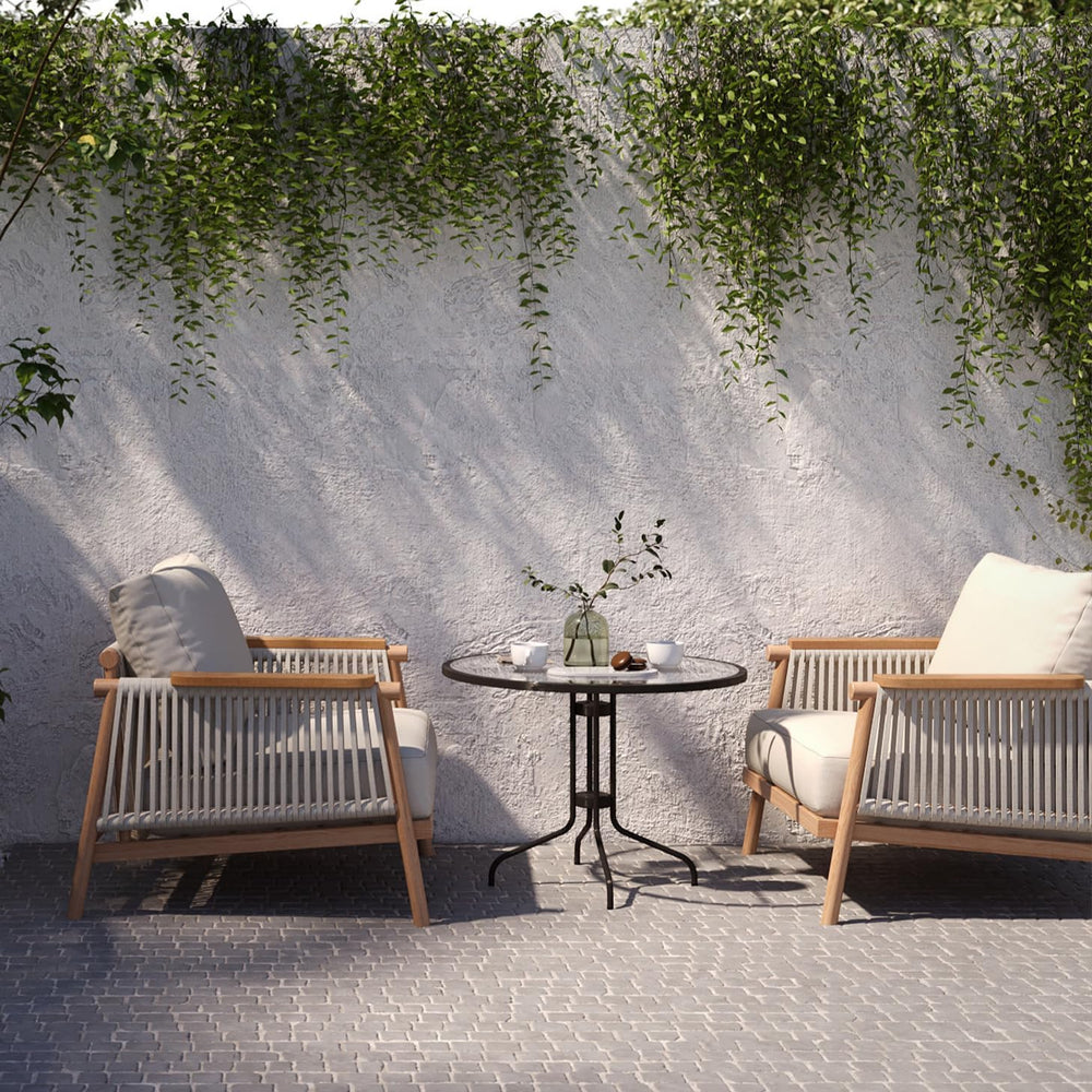 Acanva Moss Aluminum Outdoor Patio Furniture, Armchair