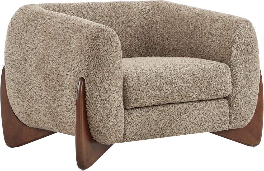 Christopher Knight Home Holly Modern Boucle Fabric Upholstered Club Chair for...