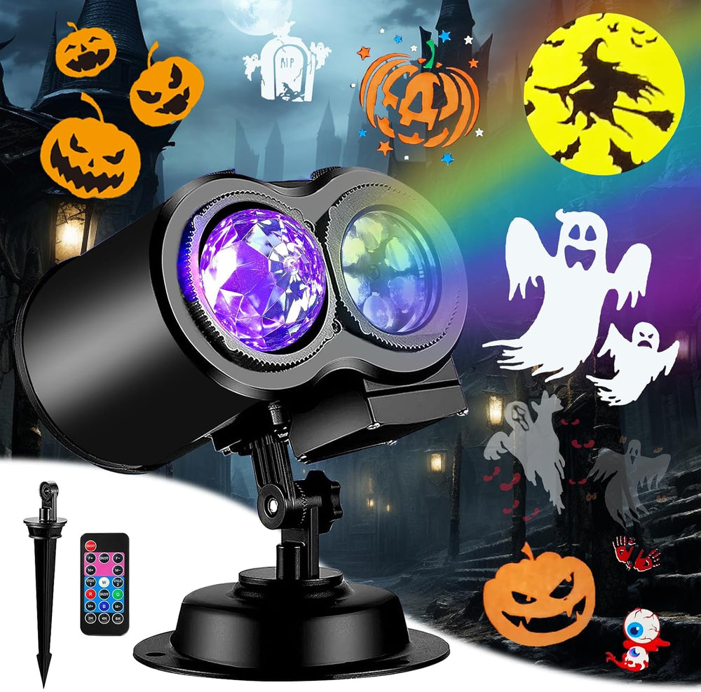 Brighter Halloween Projector Lights, 2026 Upgraded Halloween Decorations Holi...