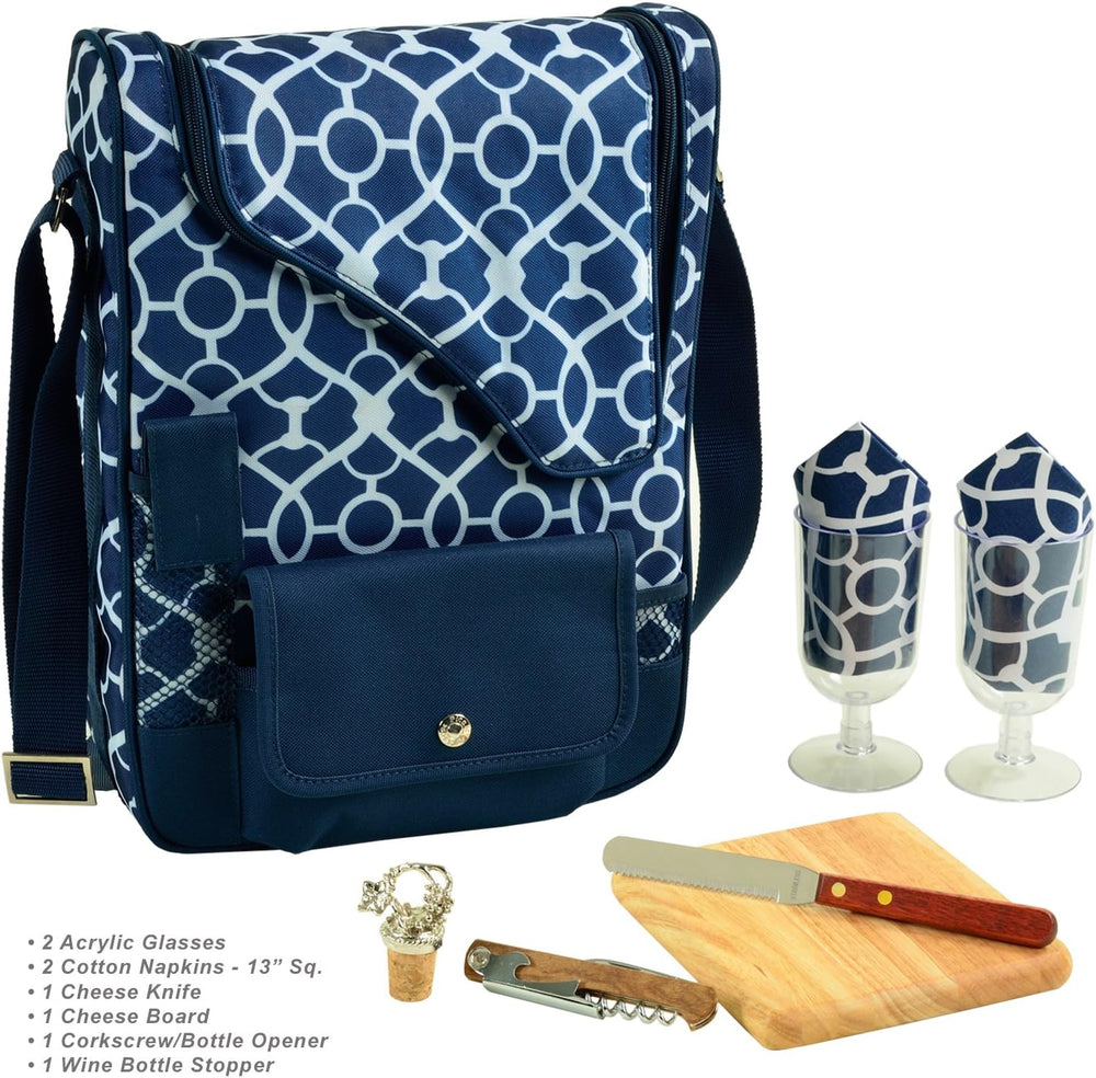 Picnic at Ascot Original Insulated Wine and Cheese Cooler Bag - Designed, Ass...