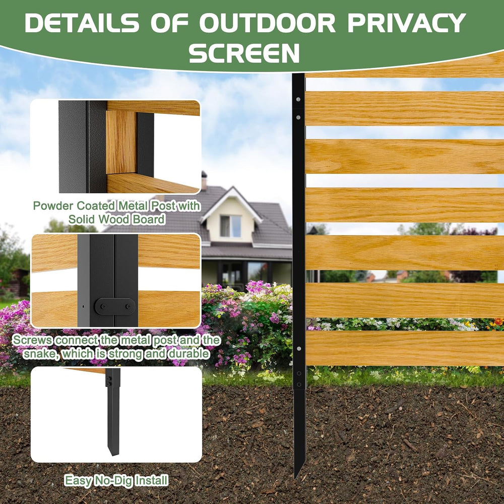 Air Conditioner Fence, Outdoor Wood Privacy Screens