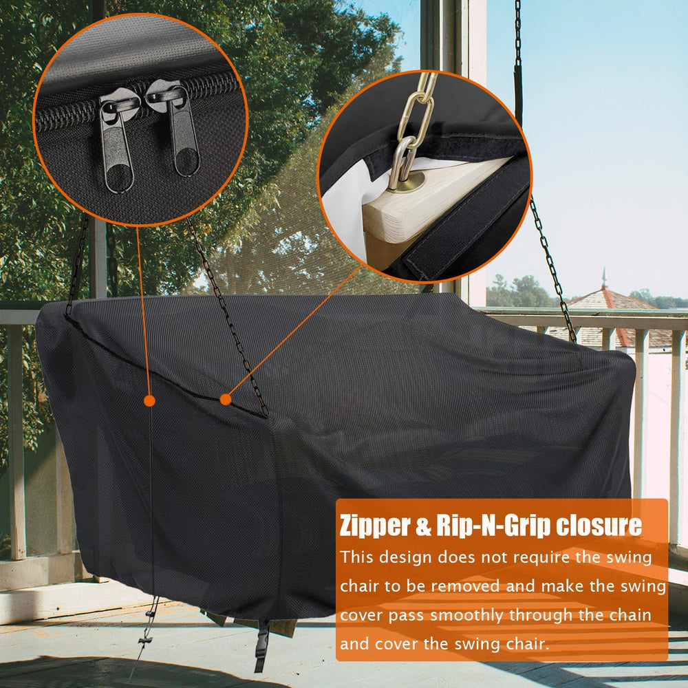 Porch Swing Cover Waterproof Outdoor Hanging Swing Cover Tear resistant All W...