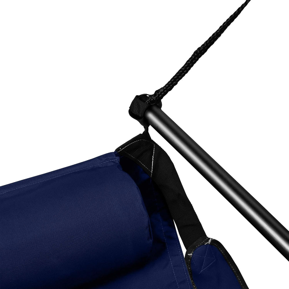Hanging Hammock Air Chair, Aluminum Dowels, Blue