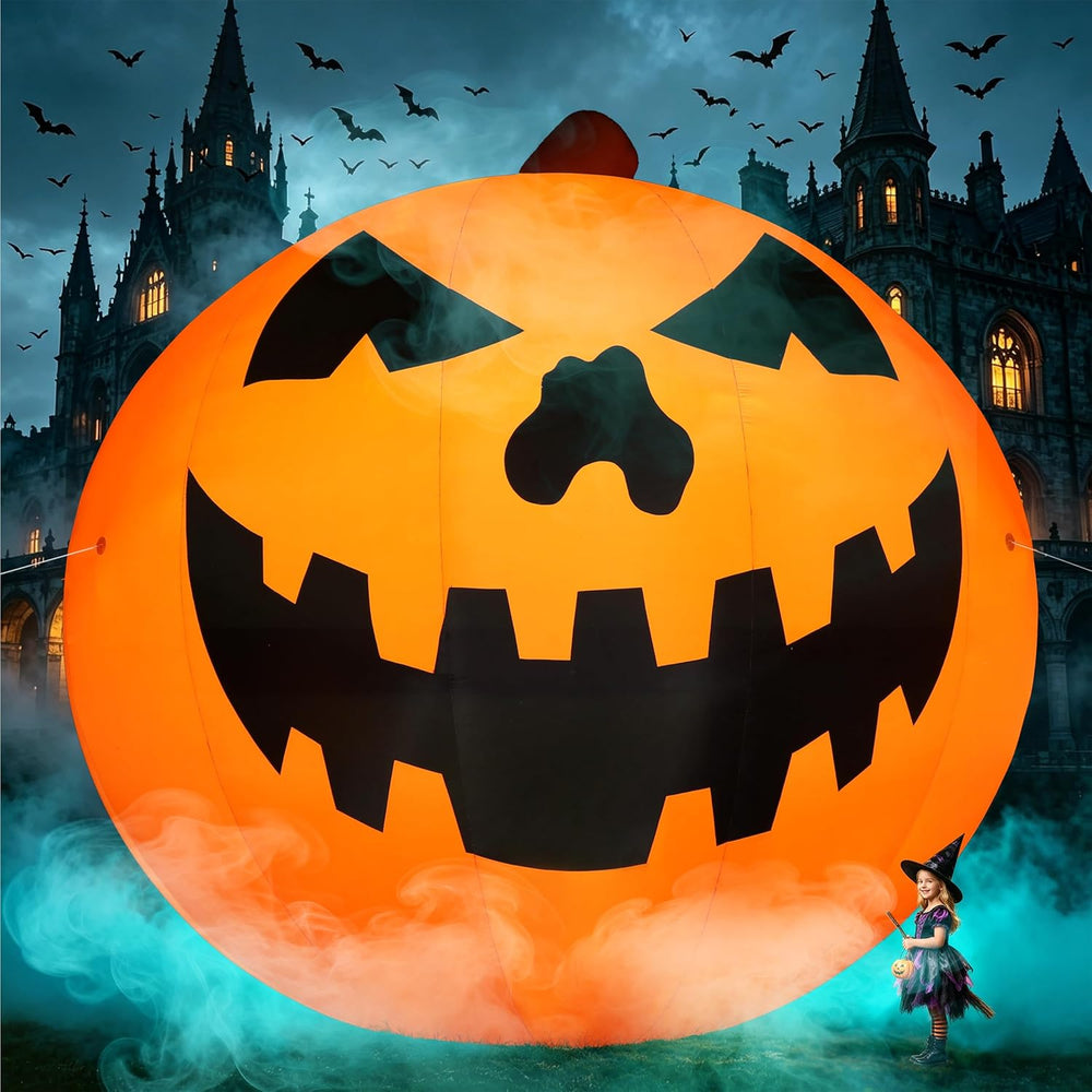 Giant 27Ft Halloween Inflatables Pumpkin Decorations with Blower