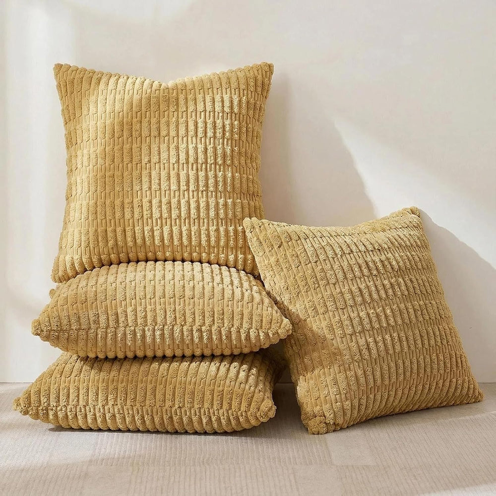 Fancy Homi 4 Packs Decorative Throw Pillow Covers for Living Room Couch Bed, ...