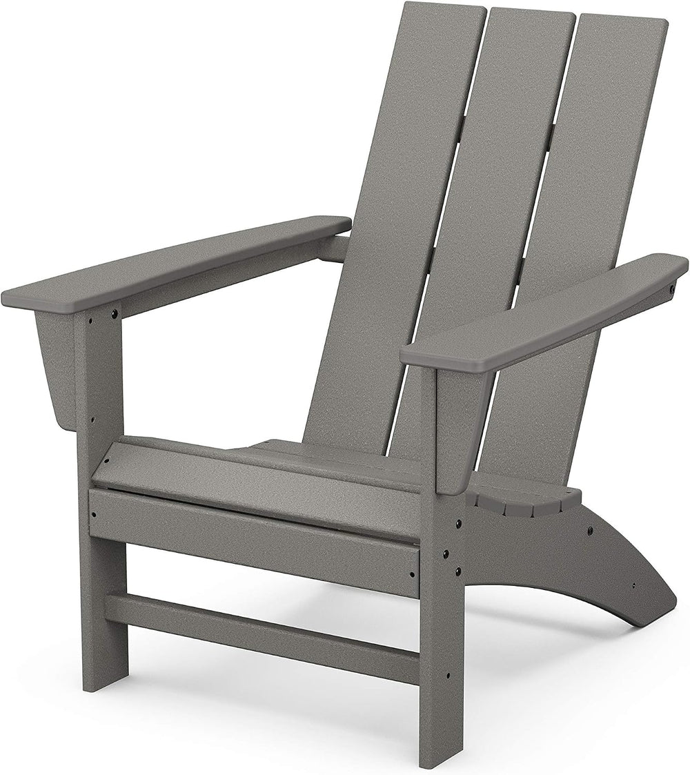 POLYWOOD Modern Adirondack Chair – All-Weather Outdoor Lawn Adirondack Chairs...