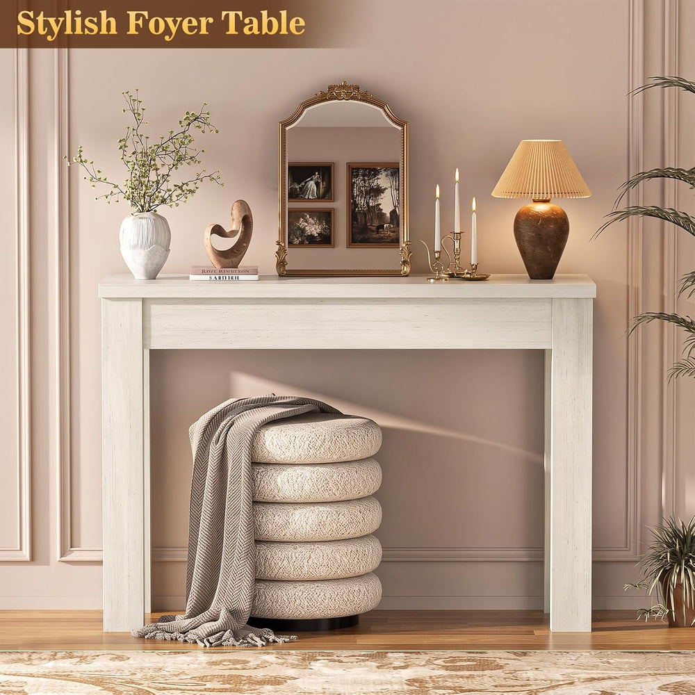Armocity Console Table for Entryway, 32" Farmhouse Sofa Tables Narrow Long