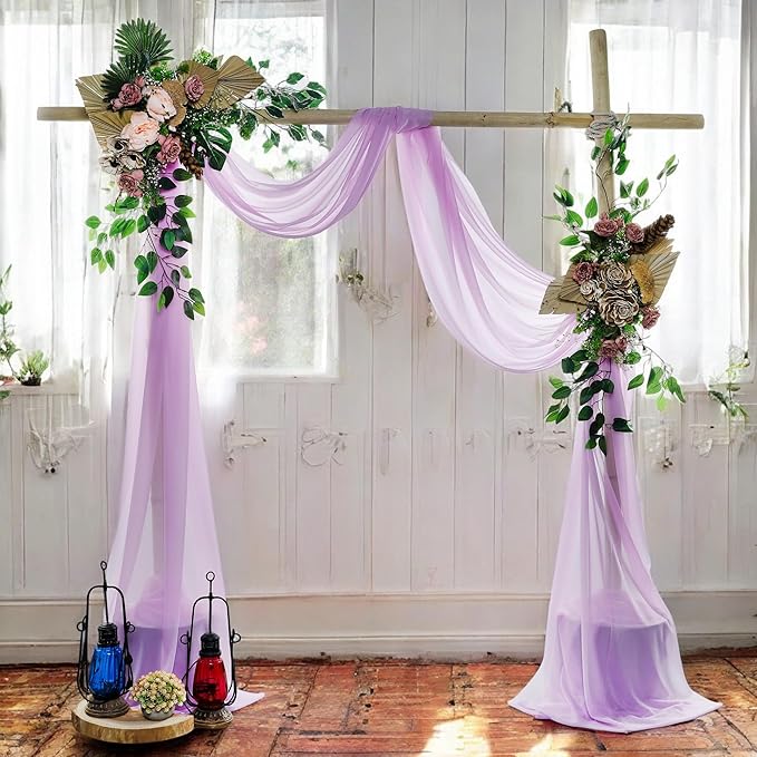 MDS Halloween Chiffon Draping Fabric - 2 Panel, 30" Wide x 40ft Long - S...