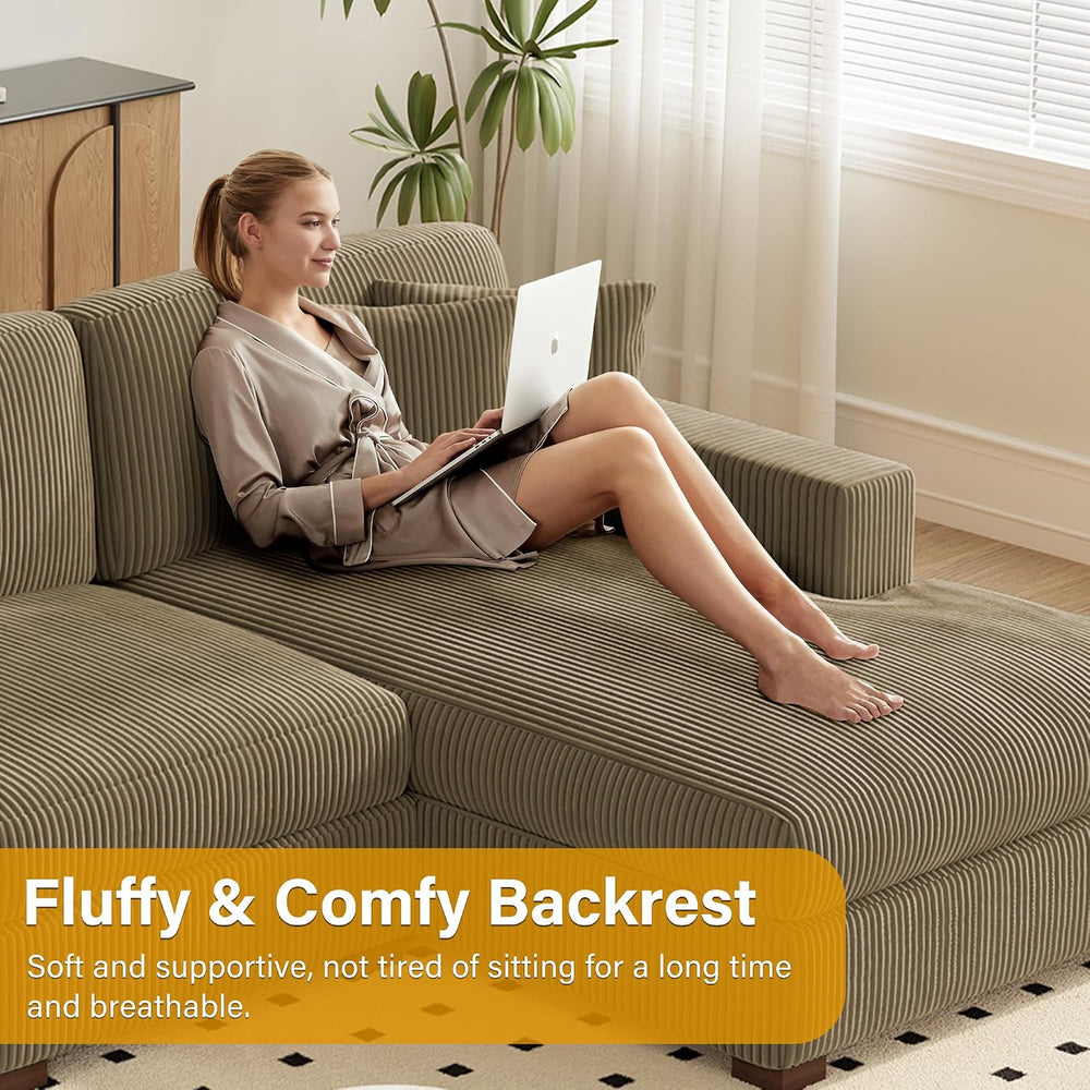 Chaise Lounge Chair Indoor, Oversized Upholstered Sofa Bed for Living Room, C...