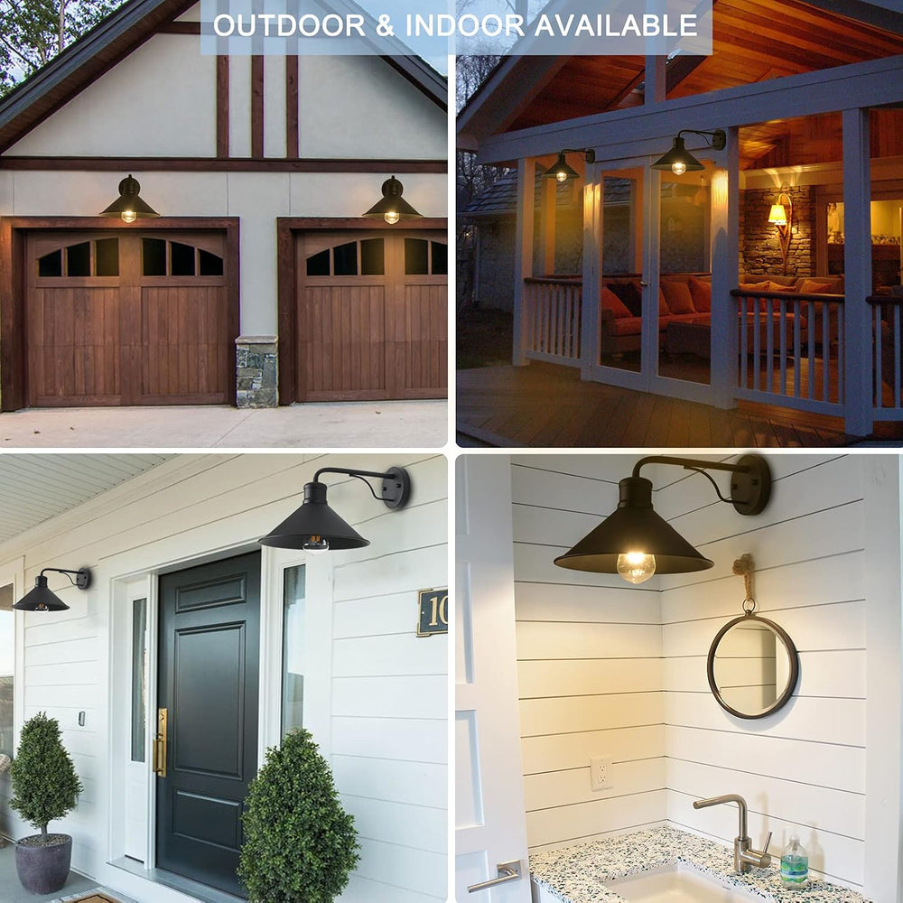 2 Pack Outdoor Wall Lights Wall Mount for House, Porch Light Fixtures, Matte ...