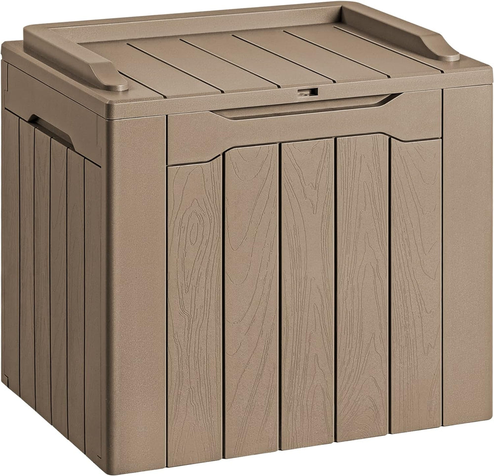 Devoko 30 Gallon Resin Deck Box Outdoor Indoor Waterproof Storage Box for Pat...