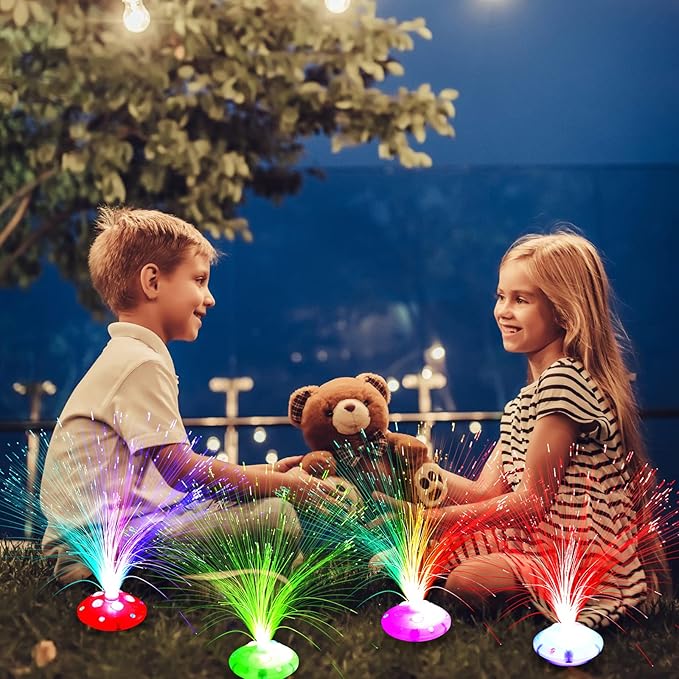 Retisee 12 Pcs Halloween Fiber Optic Lamp Multicolored Centerpiece Optic Ligh...