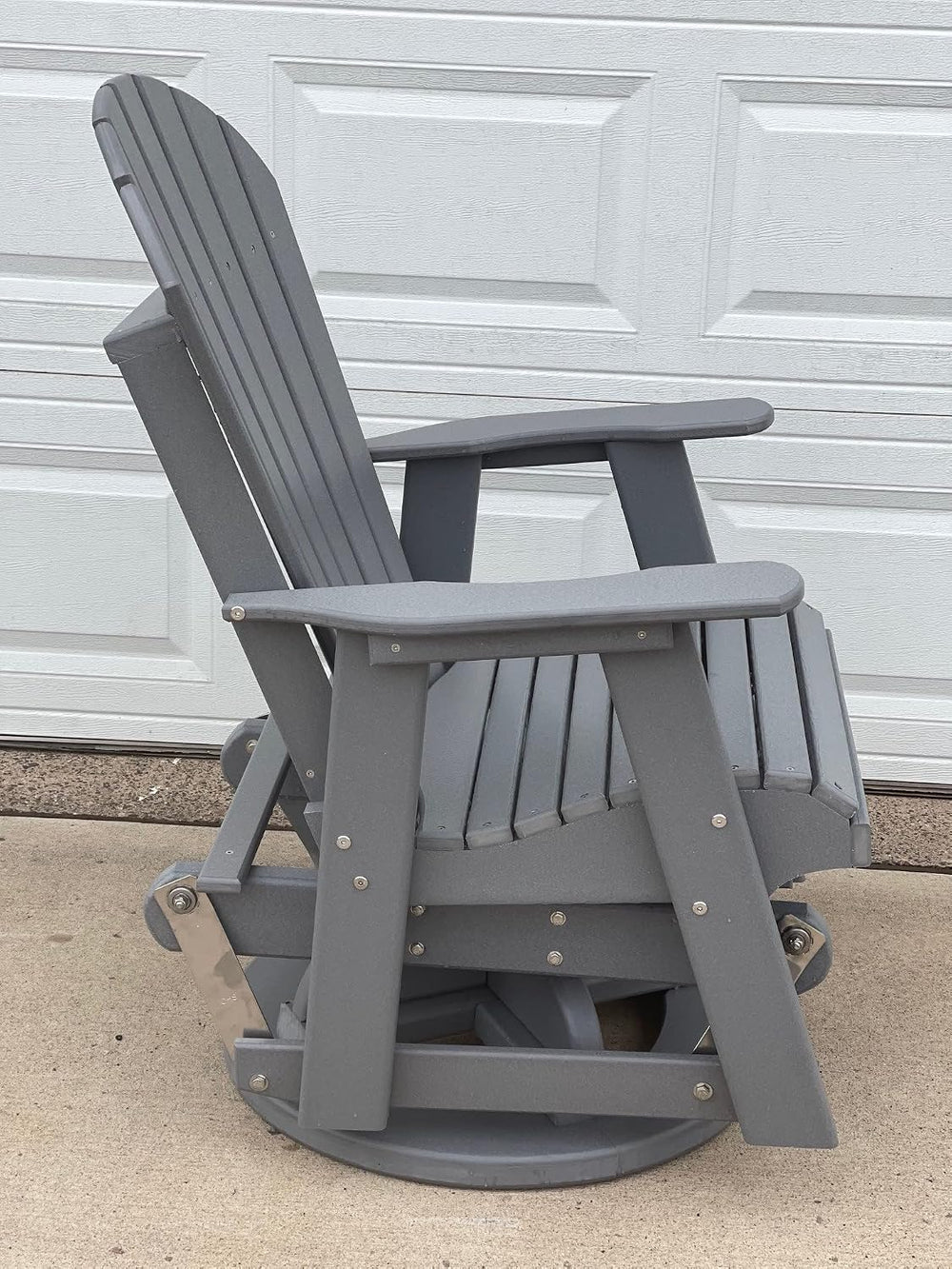 Phat Tommy Glider for Outside Patio - Outdoor Swivel Glider Chair - Poly Outd...
