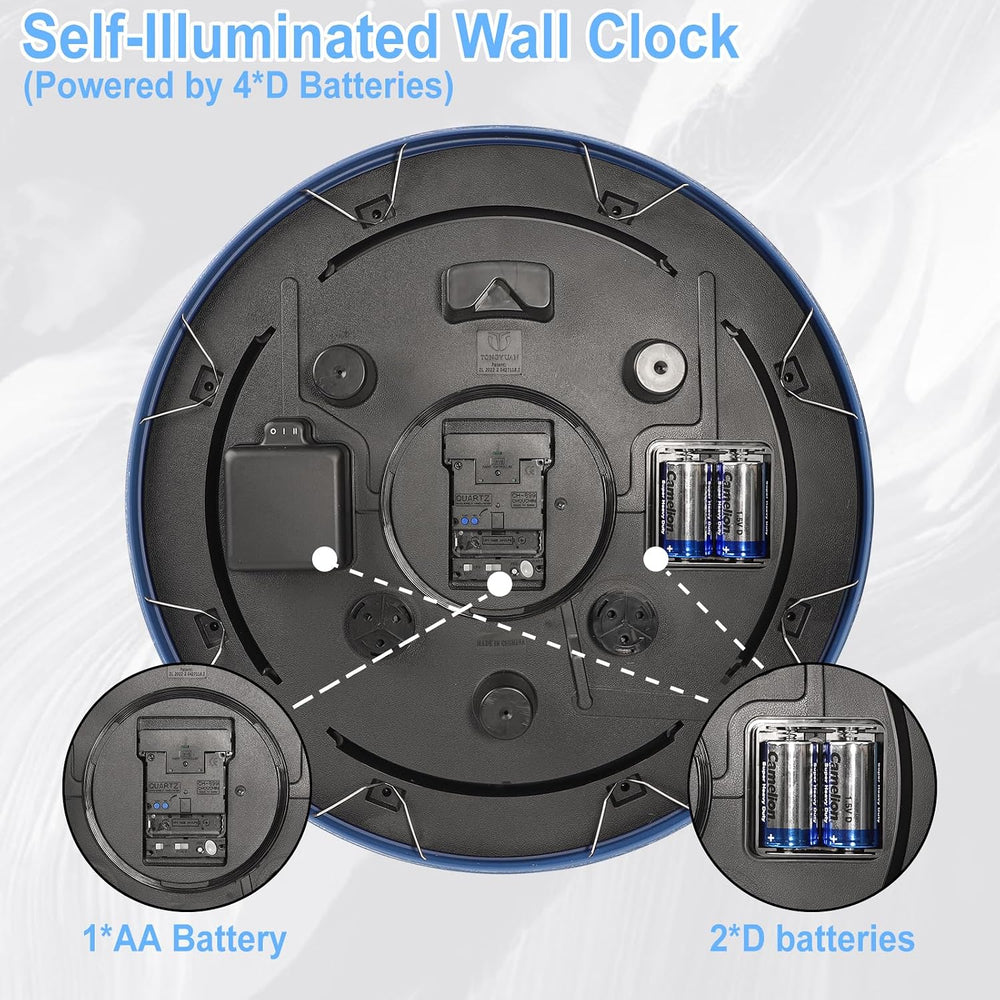 18-Inch Outdoor Wall Clock with Thermometer Hygromete