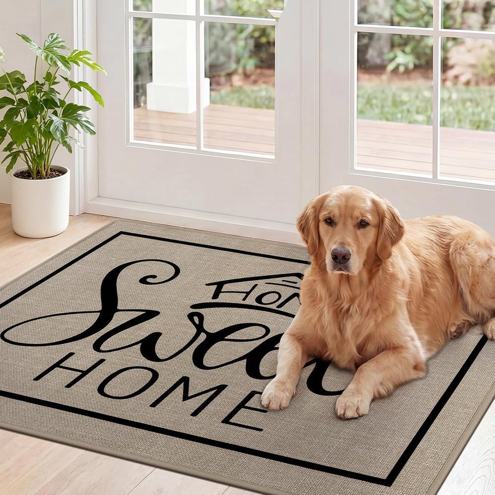 Vaukki Indoor Door Mat 32"x48", Ultra Thin Doormat Indoor Entrance