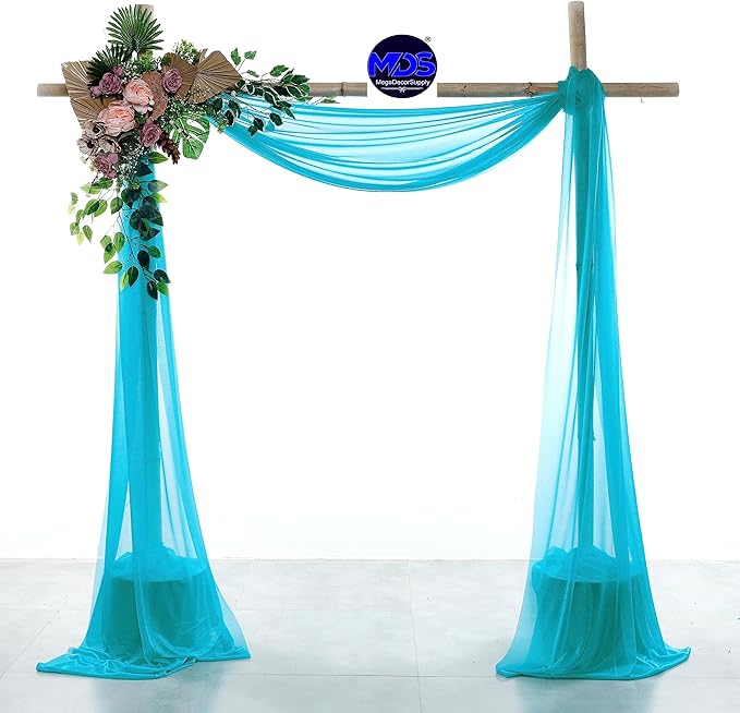MDS Halloween Chiffon Draping Fabric - 1 Panel, 30" Wide x 30ft Long - S...