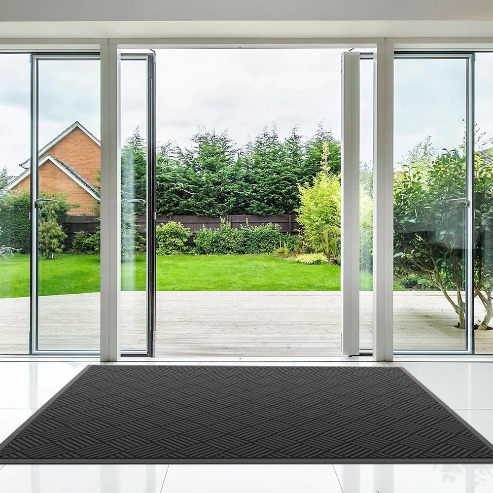 Durable Indoor Outdoor Door Mat, 3' x 6' Heavy Duty Front Door Mat fo...