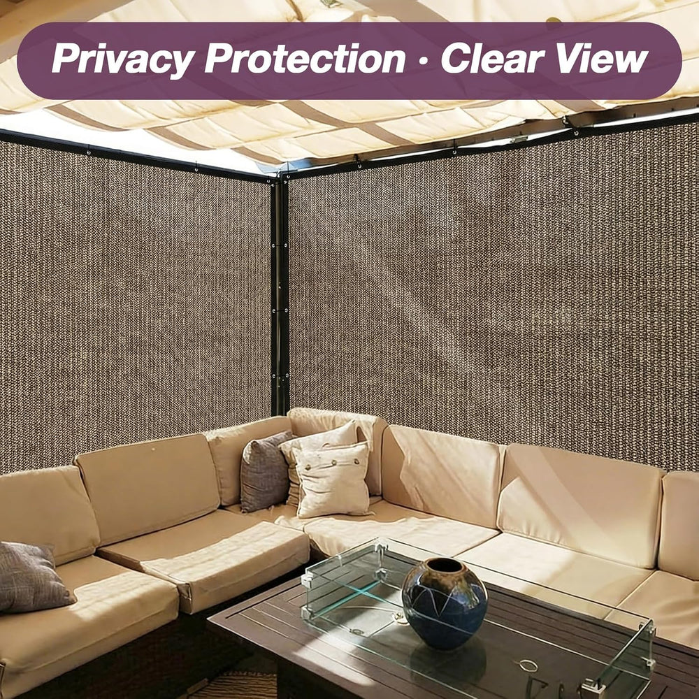 90% Sun Shade Cloth with Gromments, 0 6' X 1 0' Pergola Shade Cover C...