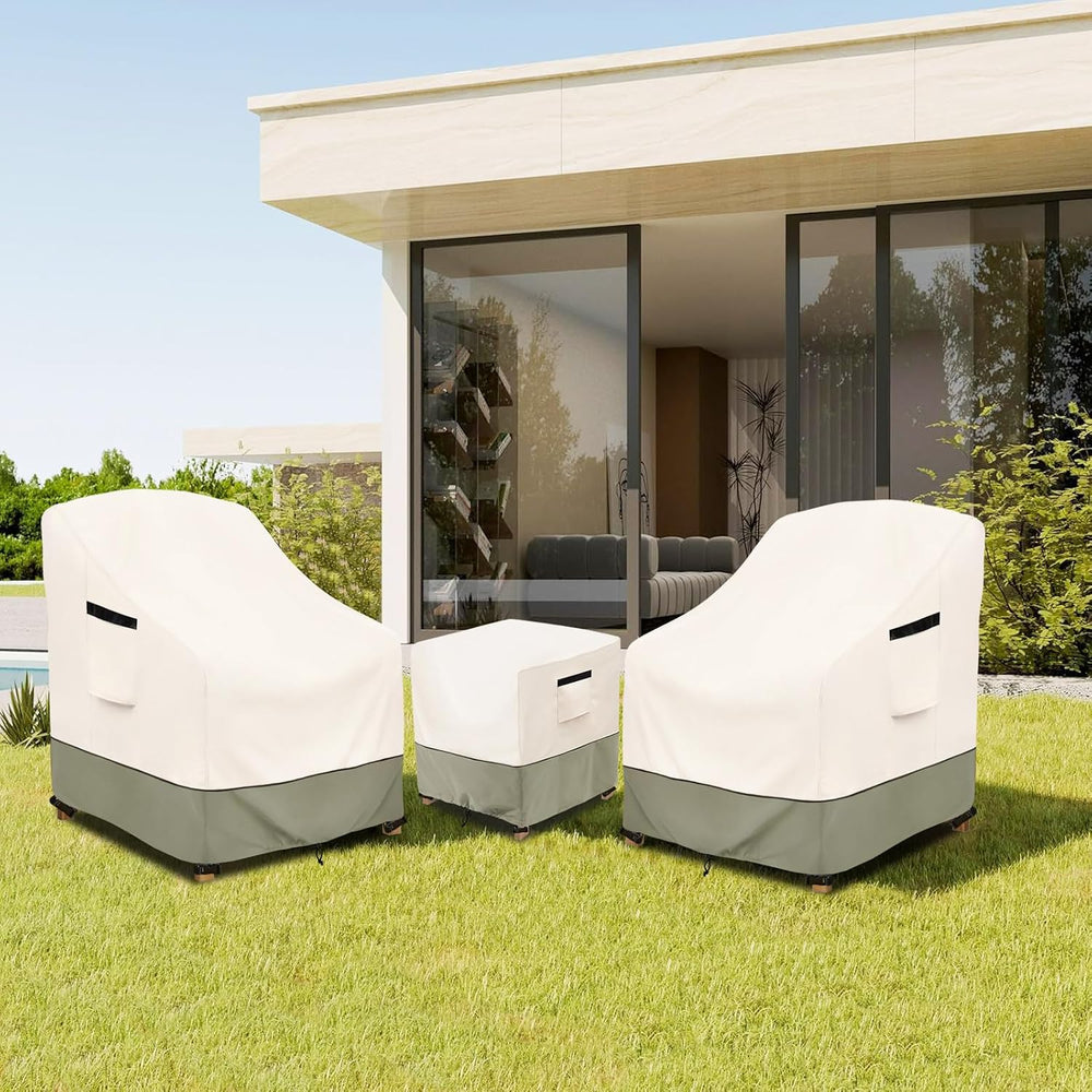 3-Piece Patio Furniture Covers Waterproof for Outdoor Bistro Set with Table &...