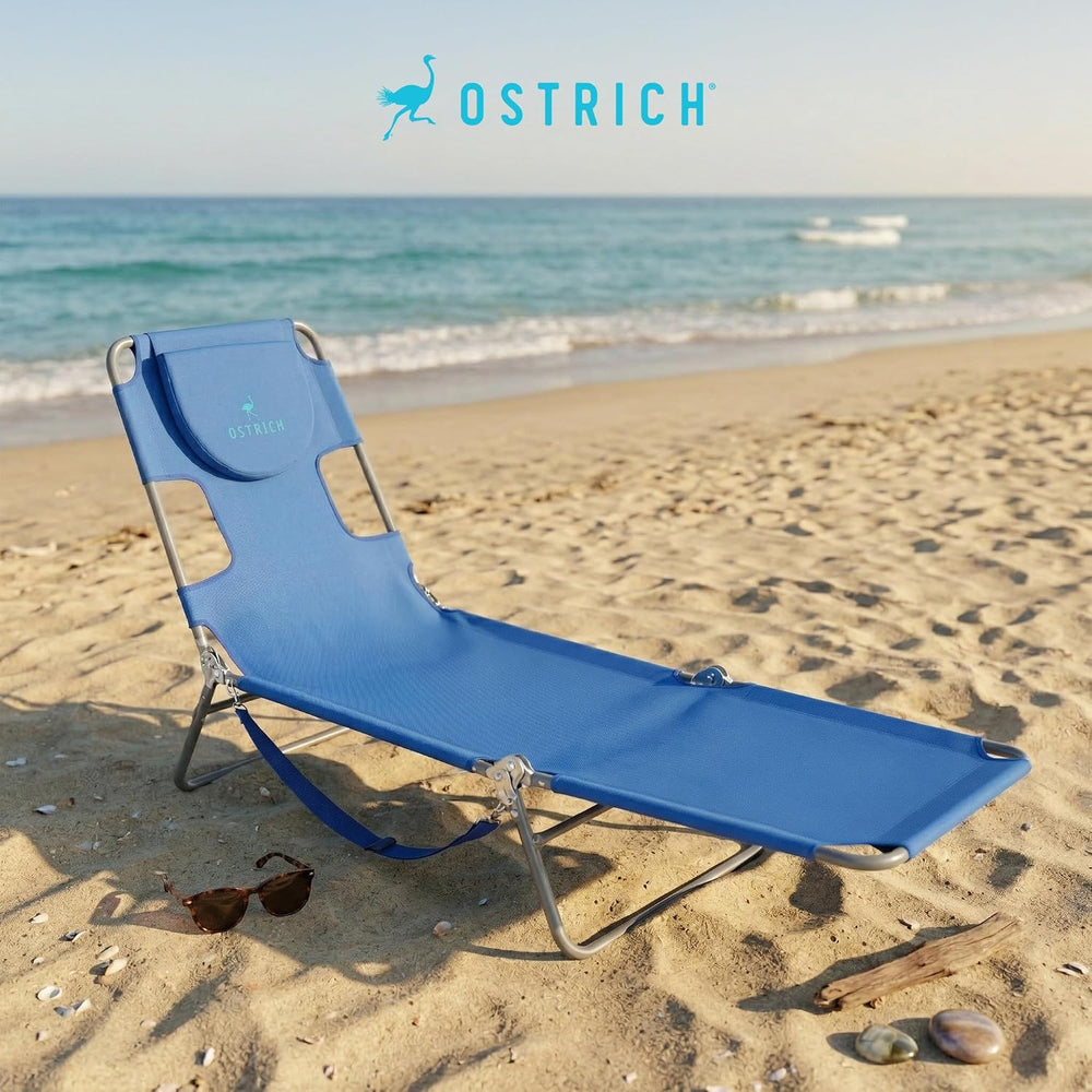 Ostrich The Original Chaise Lounge 72"x22" Portable Reclining Loung...