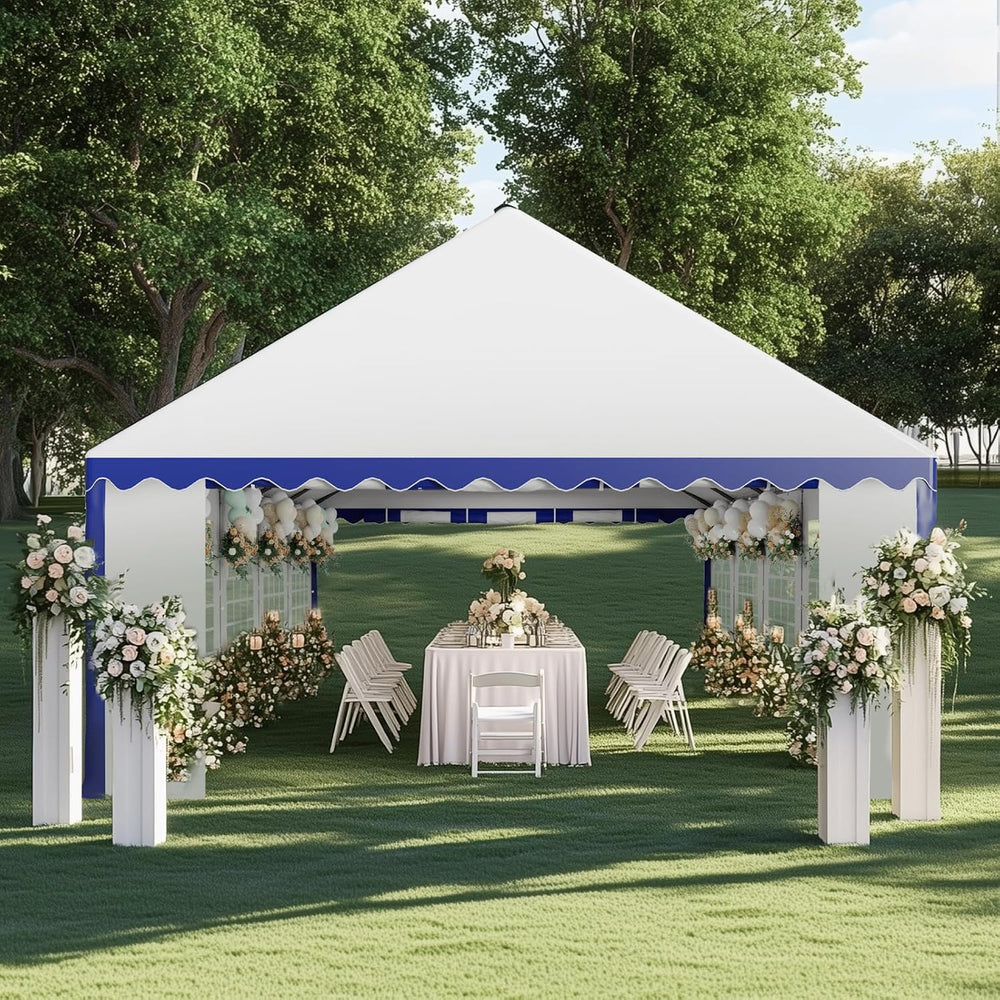 GREEN PARTY 16x32 ft Party Tent Heavy Duty, Outdoor Wedding Commercial Tent