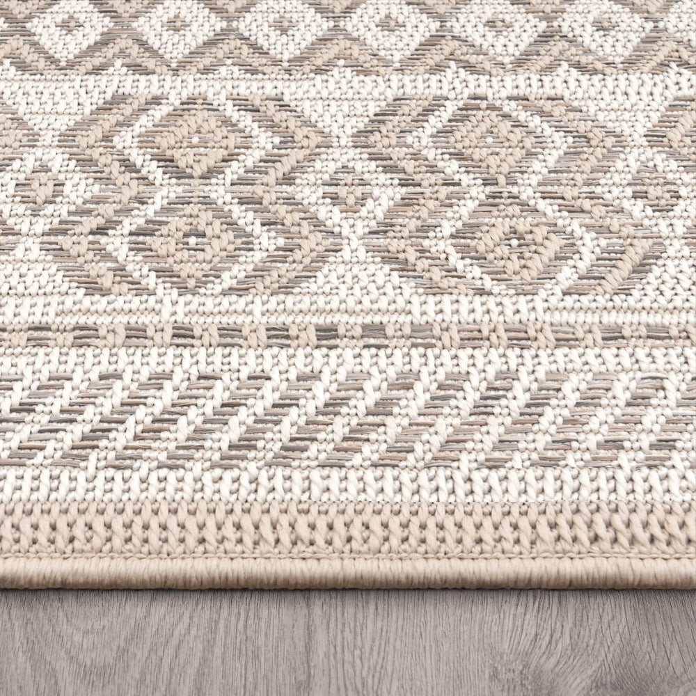 Paco Home Outdoor Rug for Patio or Balcony Modern flatweave Boho Ornaments in...