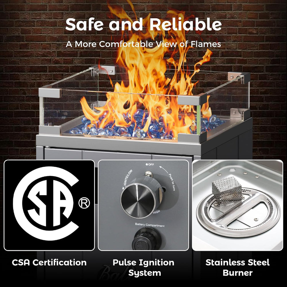 BALI OUTDOORS 15 inch Gas Fire Pit