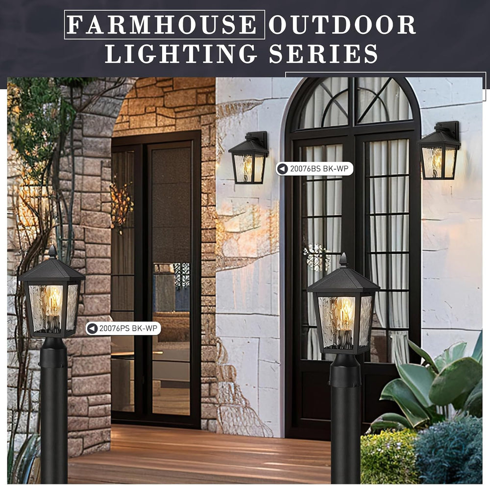 zeyu 13.6 Inch Outdoor Light Fixture for Post, Exterior Post Light Fixtures f...