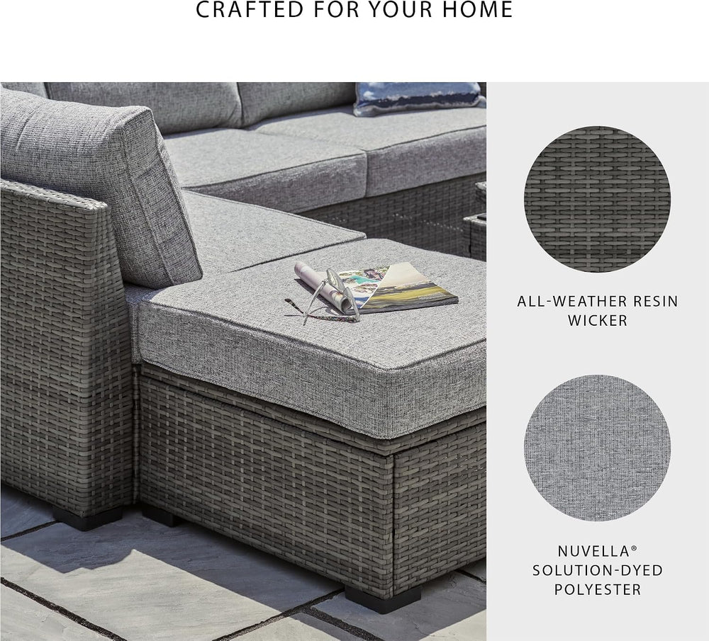 Signature Design by Ashley Petal Road 4-Piece Outdoor Patio Furniture Set, Mo...