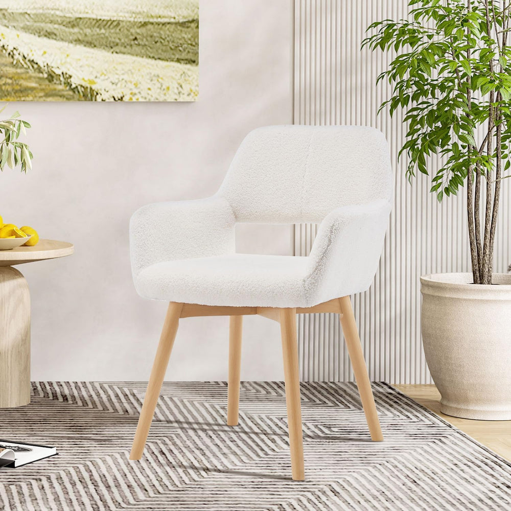 Desk Chair No Wheels Vanity Chair Makeup Chair Comfy Accent Chair for Living ...