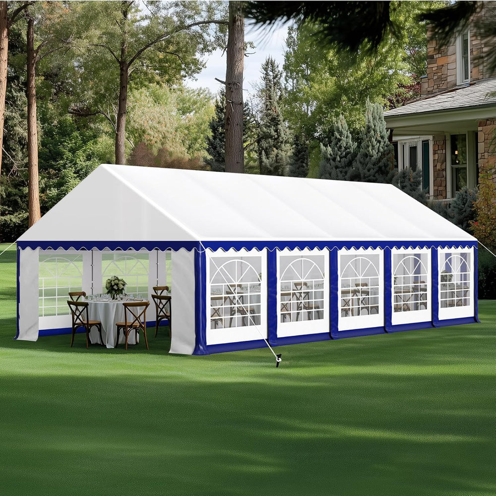 GREEN PARTY 16x32 ft Party Tent Heavy Duty, Outdoor Wedding Commercial Tent
