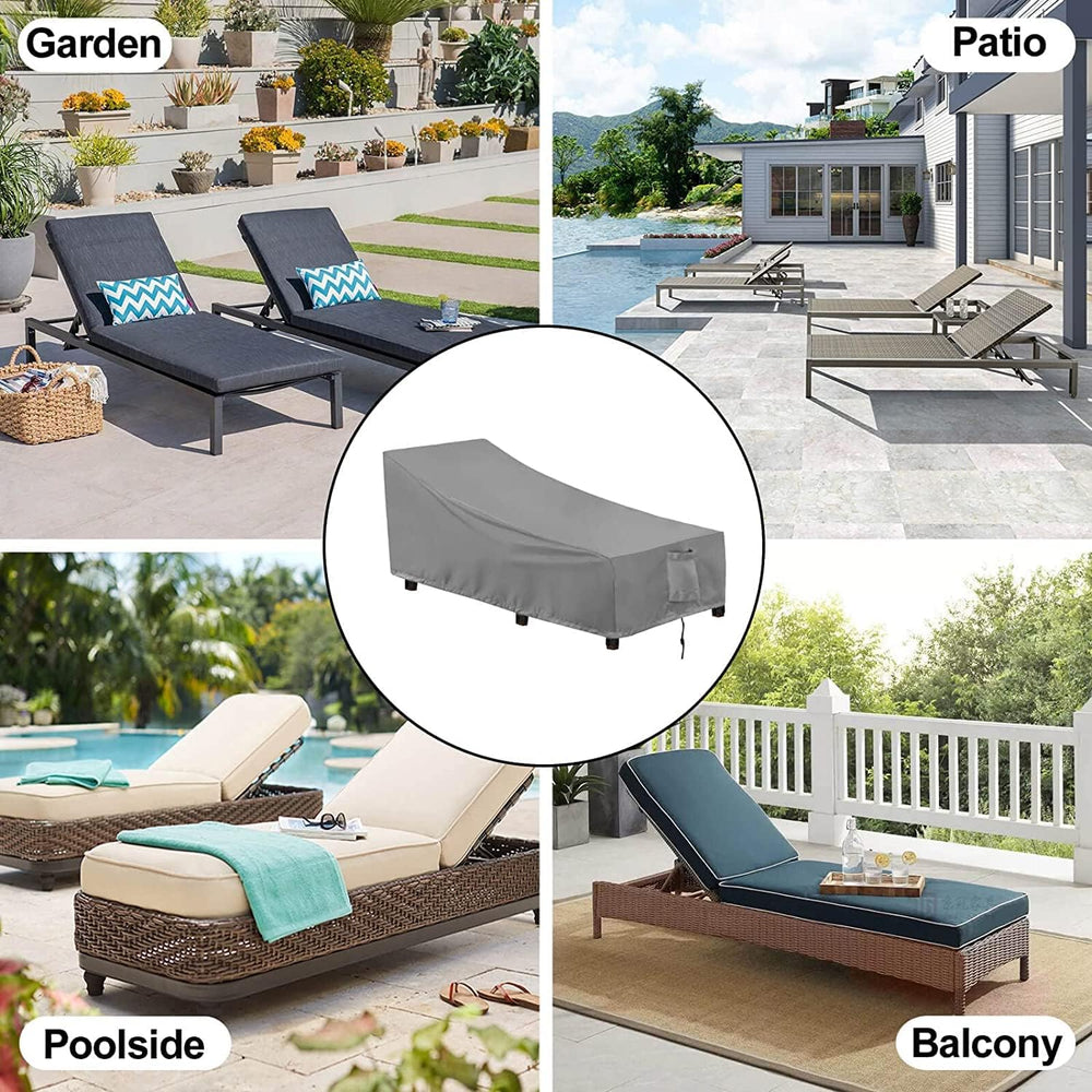 OutdoorLines Waterproof Patio Chaise Lounge Chair Cover