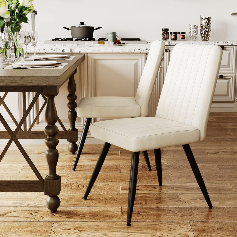 Aklaus Velvet Dining Chairs Set of 2,Upholstered Kitchen Dining Room Chairs,M...