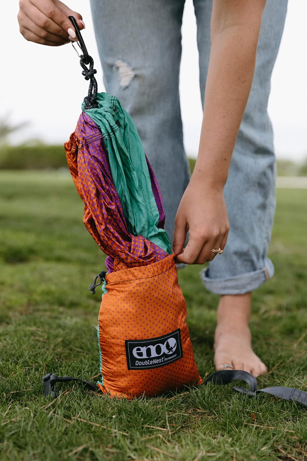 ENO, Eagles Nest Outfitters DoubleNest Lightweight Camping Hammock, 1 to 2 Pe...