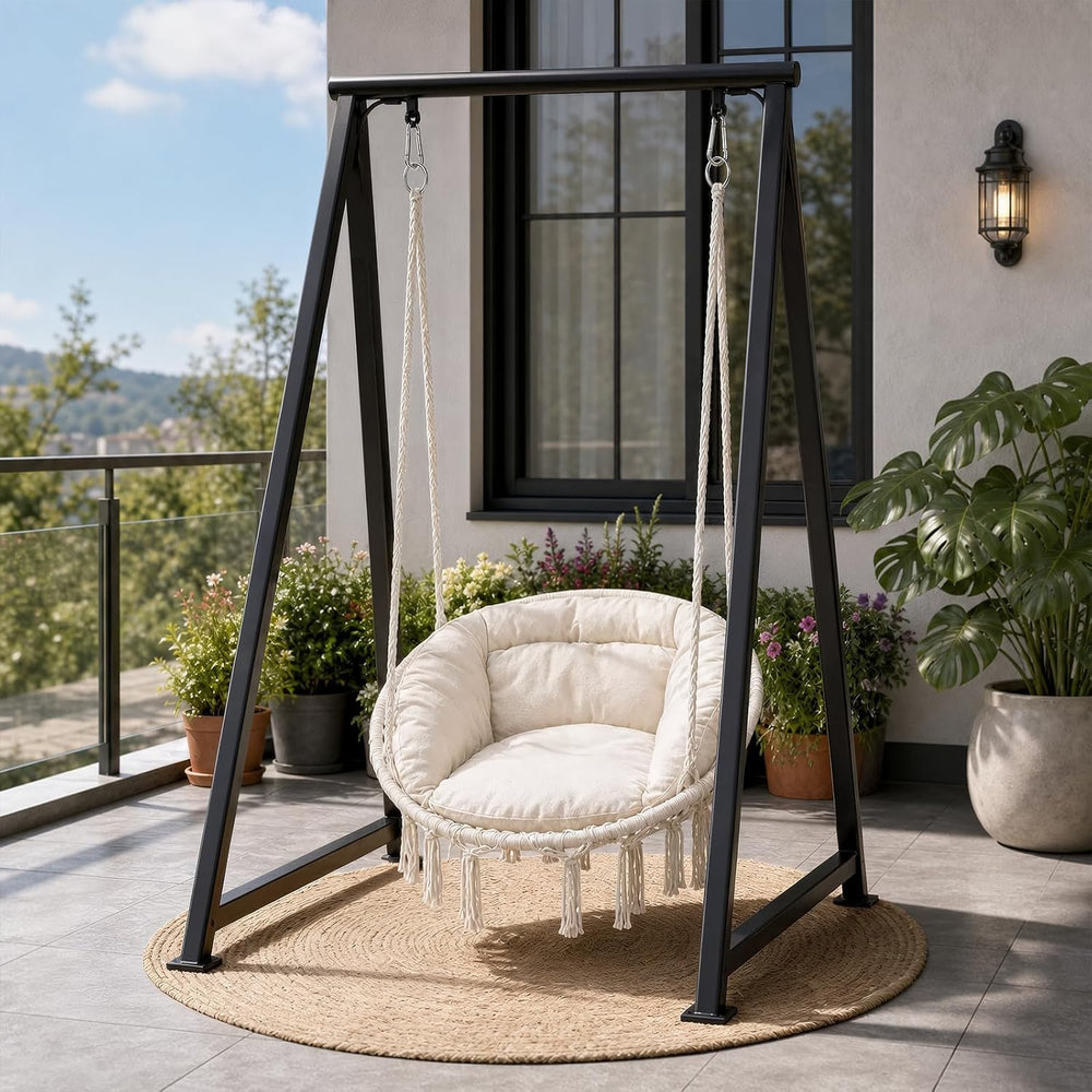 Athena Collection Hammock Chair with Hardware Kit & & Cozy Cushion, W...