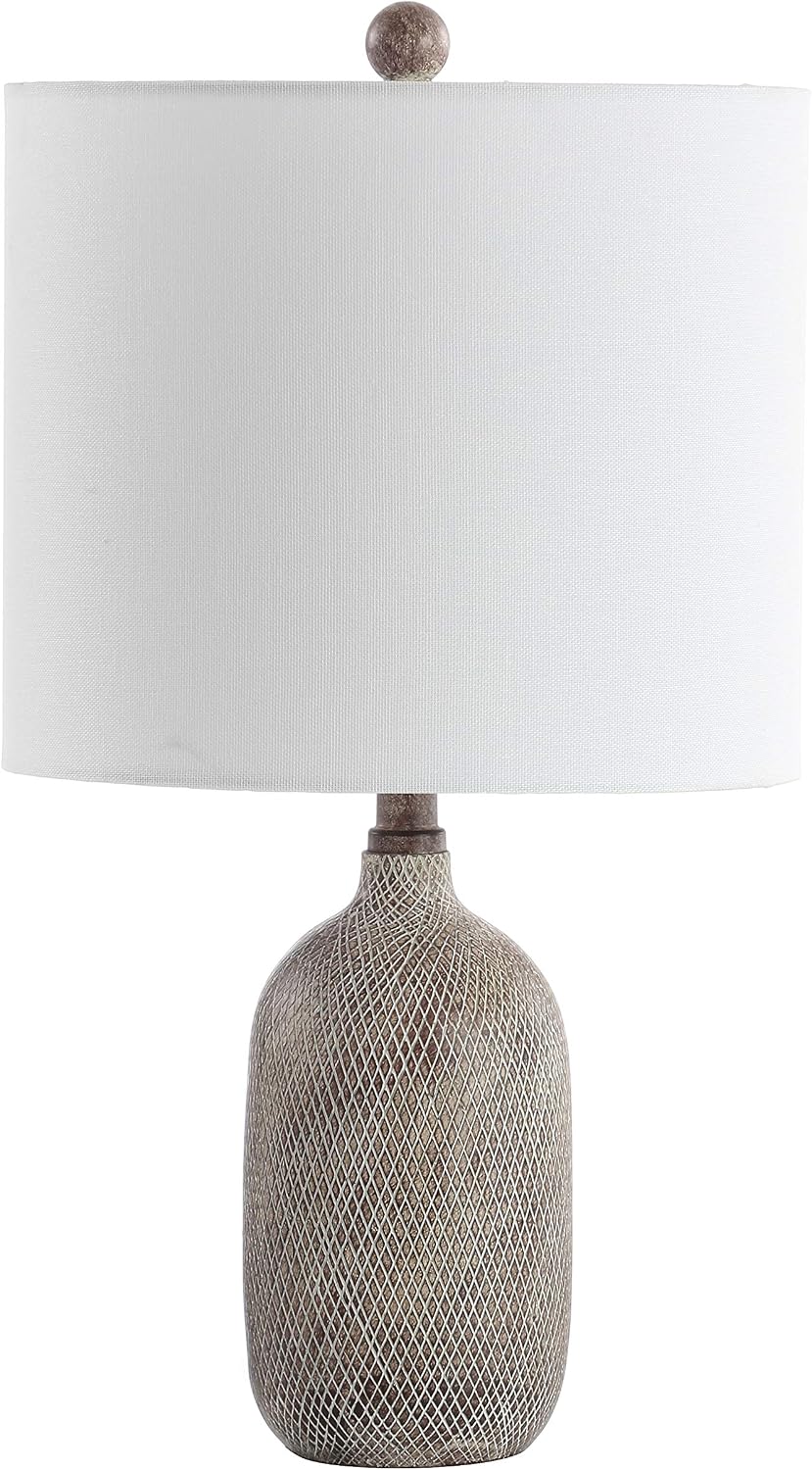 SAFAVIEH Lighting Collection Alvaro Wash Grey 19-inch Bedroom Living Room Hom...