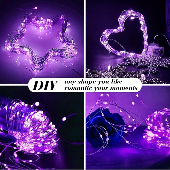 ZGWJ 50 Pack Fairy Lights Battery Operated, 7ft 20 Mini LED Fairy String Ligh...
