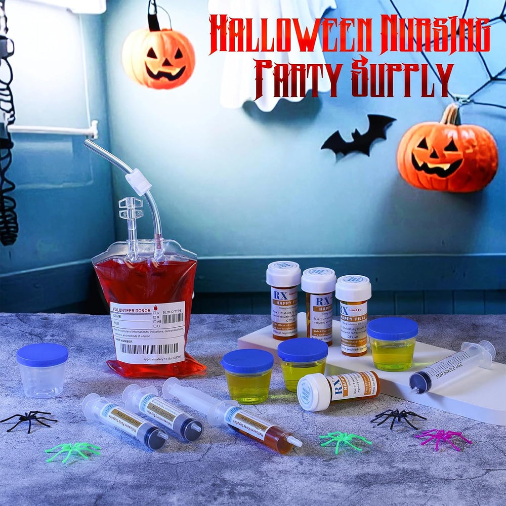 84 Pcs Halloween Blood Bags Party Supplies Decoration
