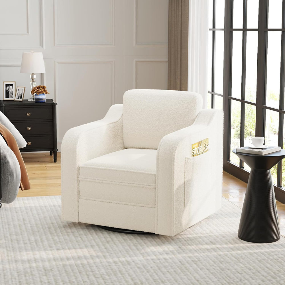 Swivel Accent Chair Set of 2, Armchair Single Sofa Chair for Living Room