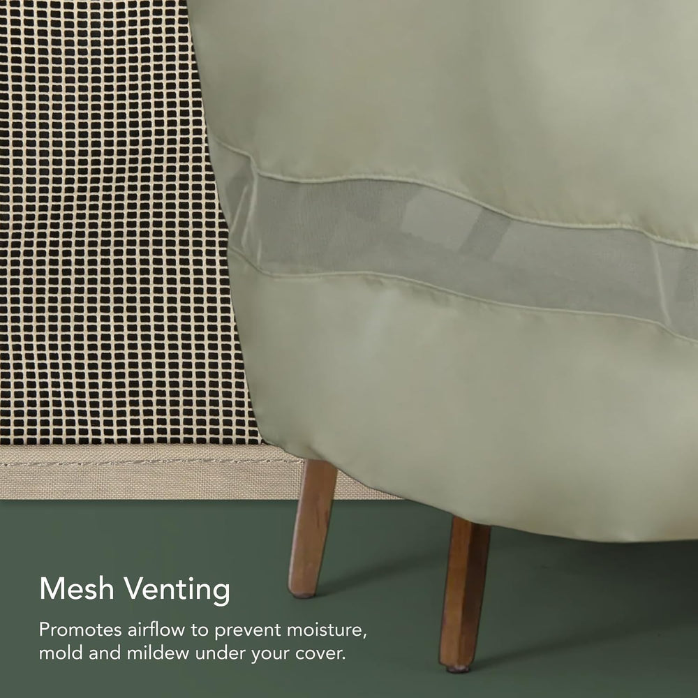 Covermates Elite Chair Cover – 300D Polyester, 36W x 35D x 32H, Khaki
