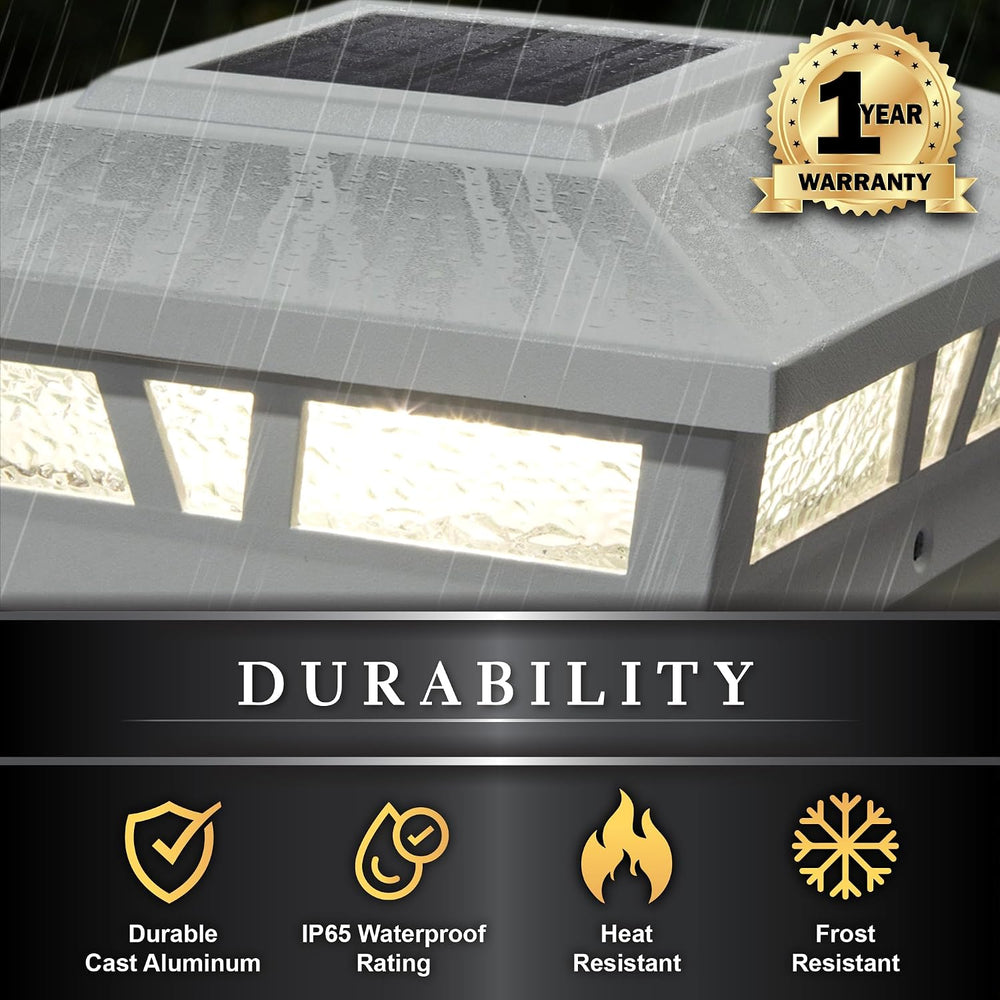 Classy Caps Oxford Solar Post Cap - Fits 6"x6", 5.5"x5.5"...