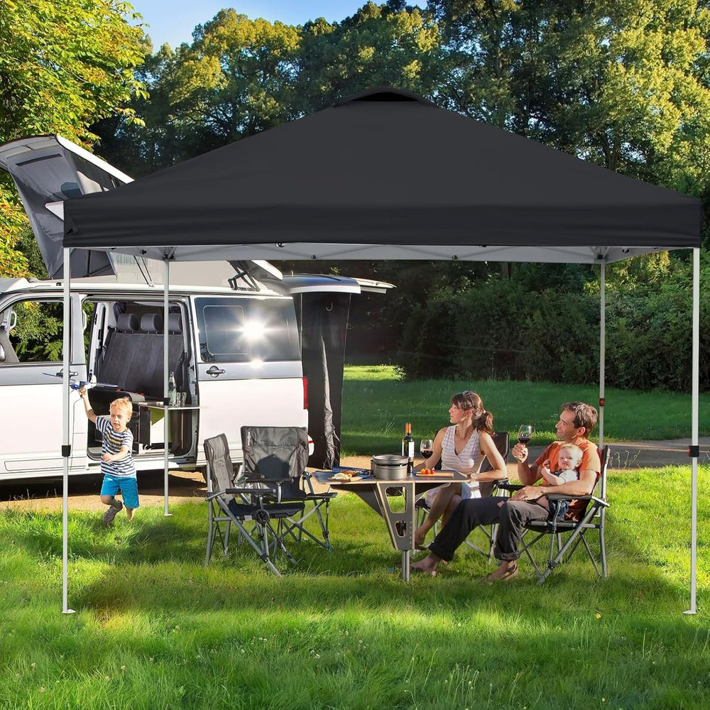 VINGLI 10x10 Pop Up Canopy Tent with Carry Bag and Sandbags, Outdoor Gazebo C...