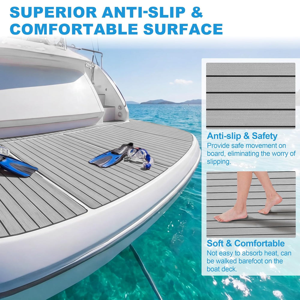 PrimeZone EVA Foam Boat Flooring 94.5" x 47.2" Sea Deck Marine Boat...