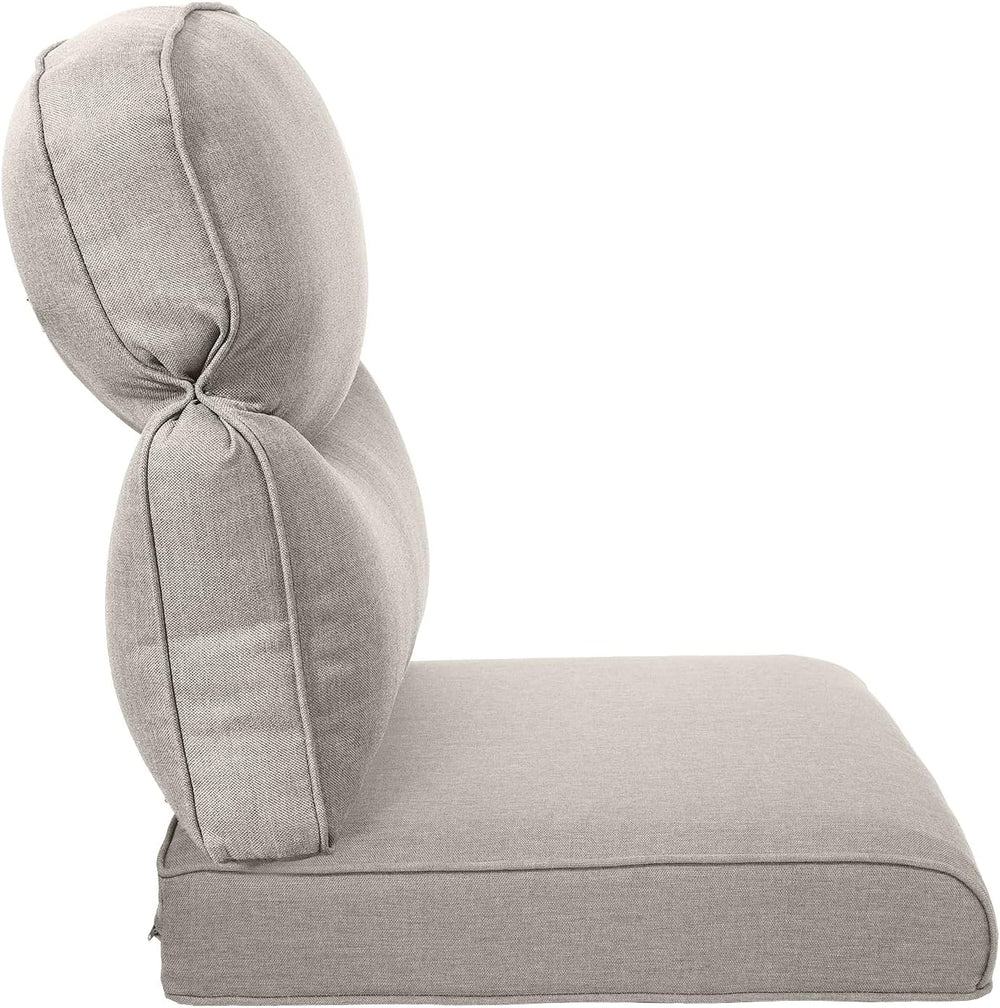 Pop 22x25/22x24 Outdoor Replacement Cushion - 1 Set High Back Deep Seat Patio...