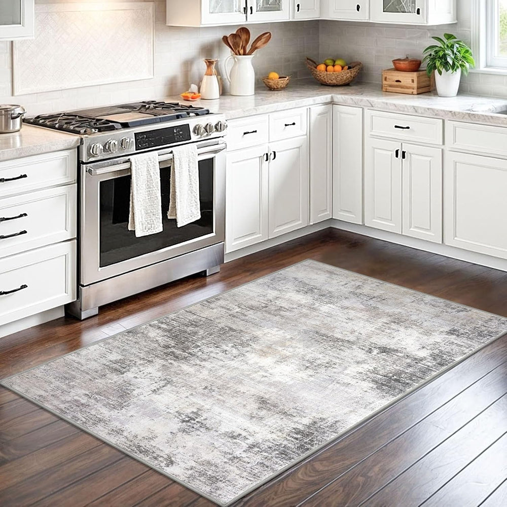 IOHOUZE Abstract Area Rug 3x5 Ft Washable Rugs for Entryway Indoor, Non Slip ...